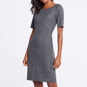 Ann Taylor Glen Plaid Sheath Dress
